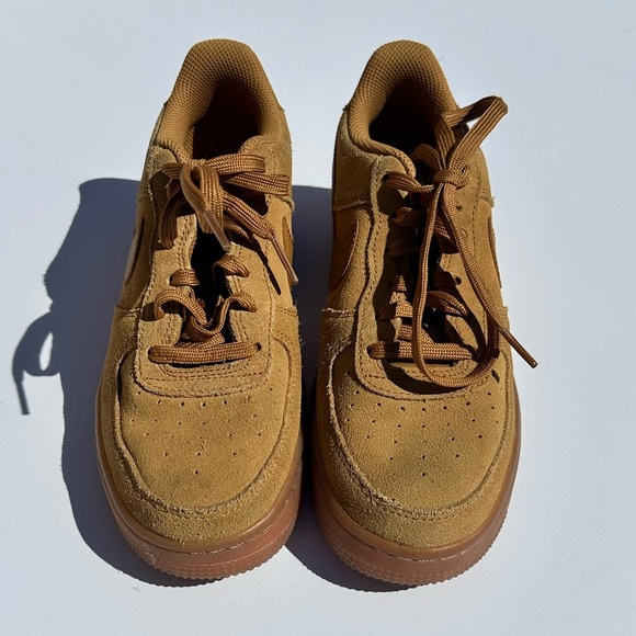 Nike Air Force 1 LV8 (GS) Shoes Big Kids Size 5Y Gum Light Brown Blokecore - Picture 6 of 10